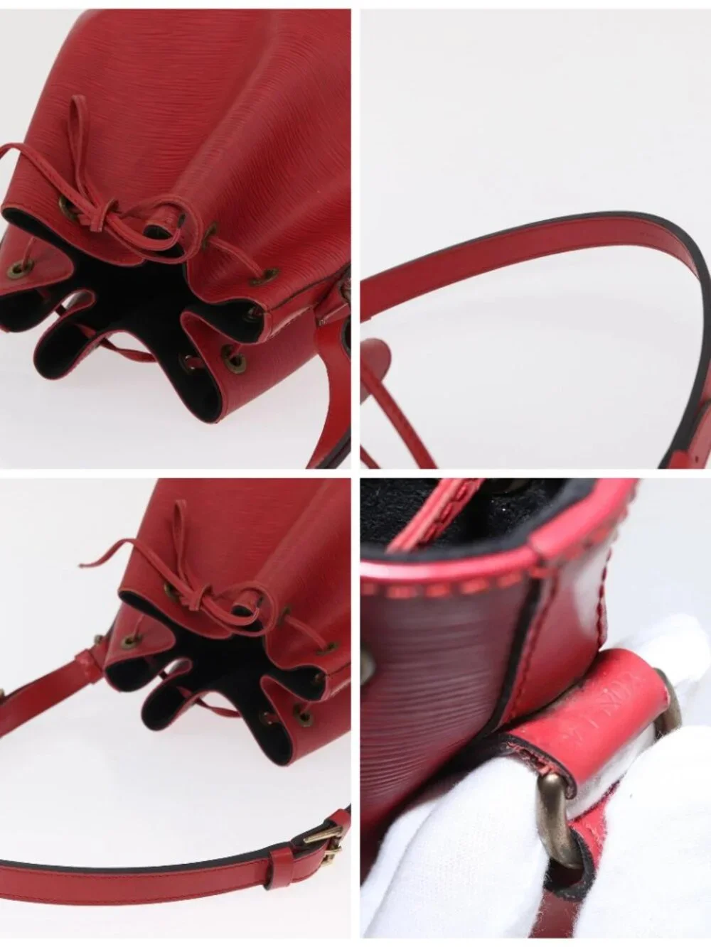 LOUIS VUITTON Epi Noe Shoulder Bag Red M44007 LV Auth 162058 - Picture 16 of 16